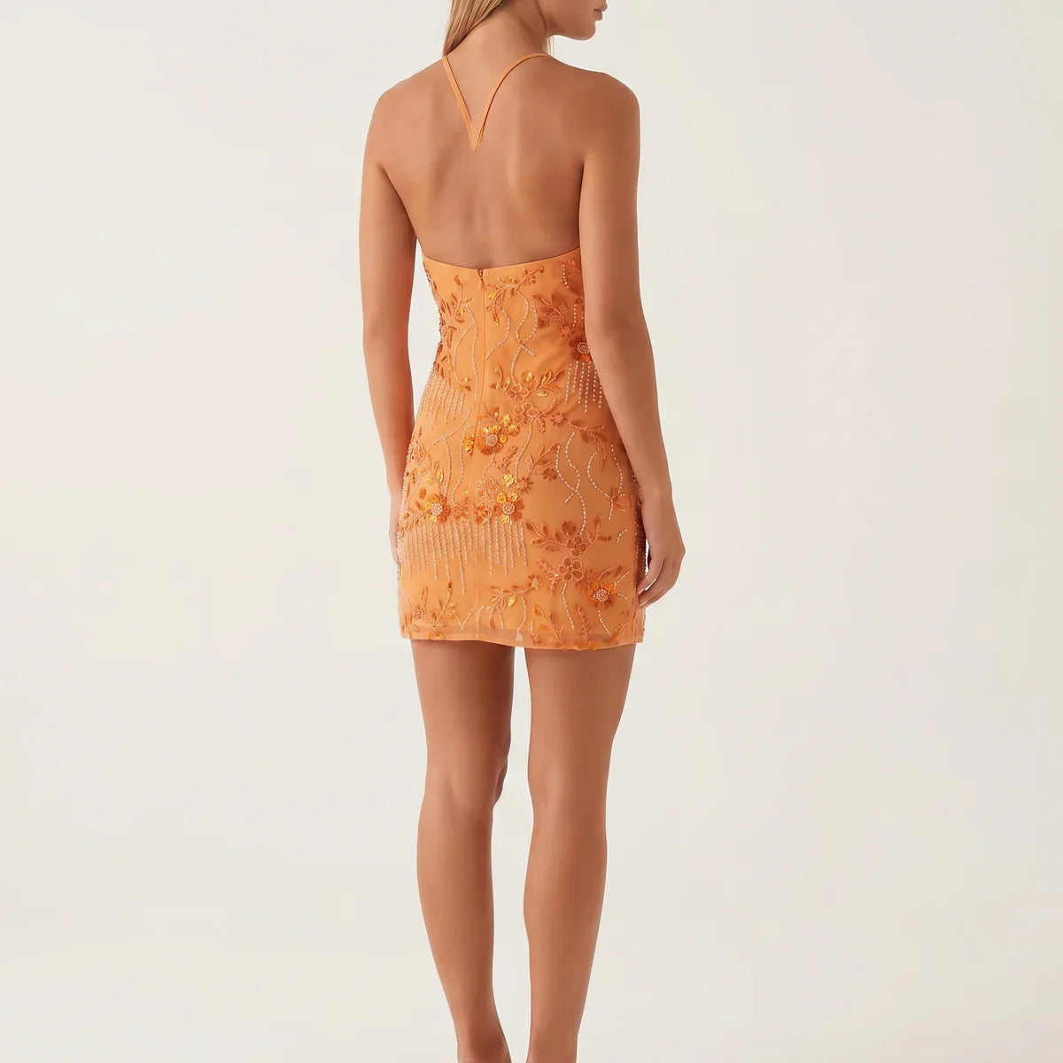 Fenella | Elegant Floral Embroidered Mini Dresses For Women