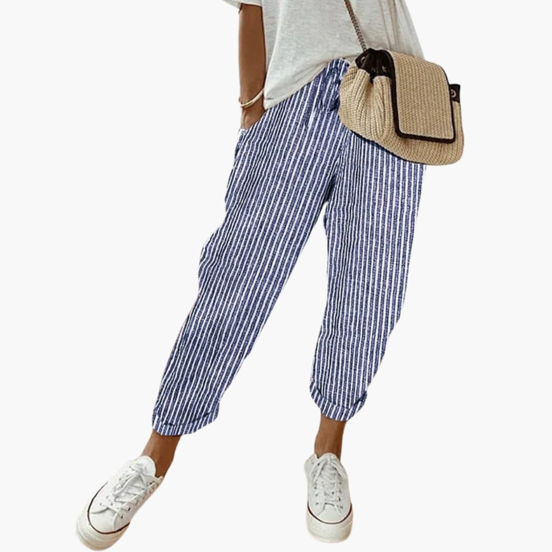 Seraphina | Womens Summer Trousers with Drawstring Waist