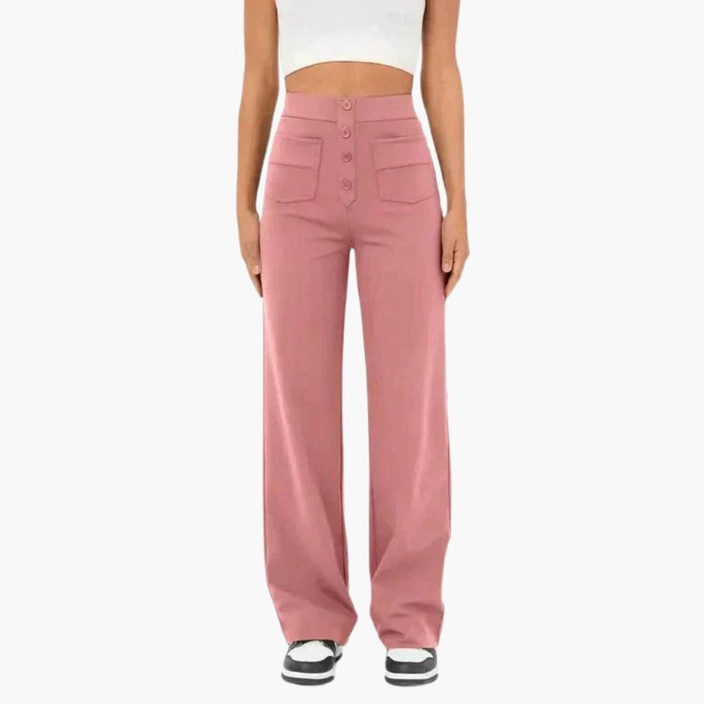 Theodora | Womens Casual Straight Leg Trousers