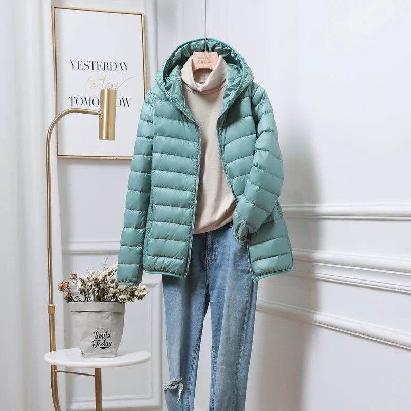 Elodie | Womens Long Puffer Vest Hooded Gilet