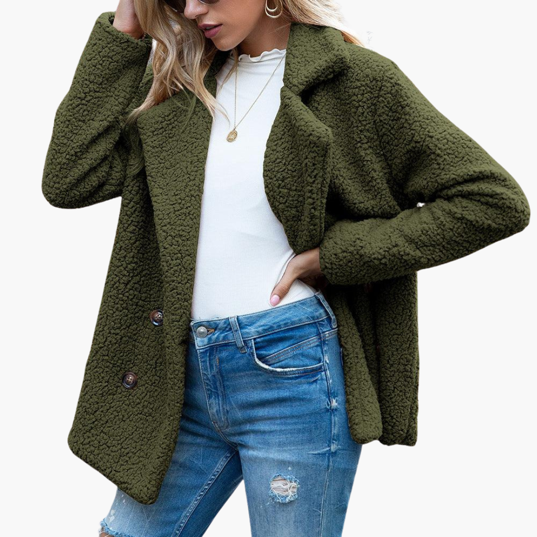 Arabella | Oversized Women Faux Fur Jacket Lapel Collar Winter