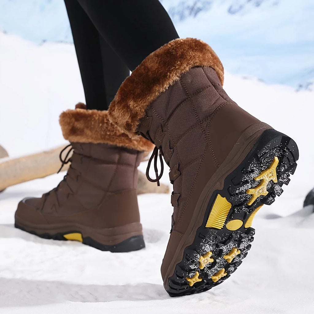 Theodora | Warm Faux Fur Winter Snow Boots
