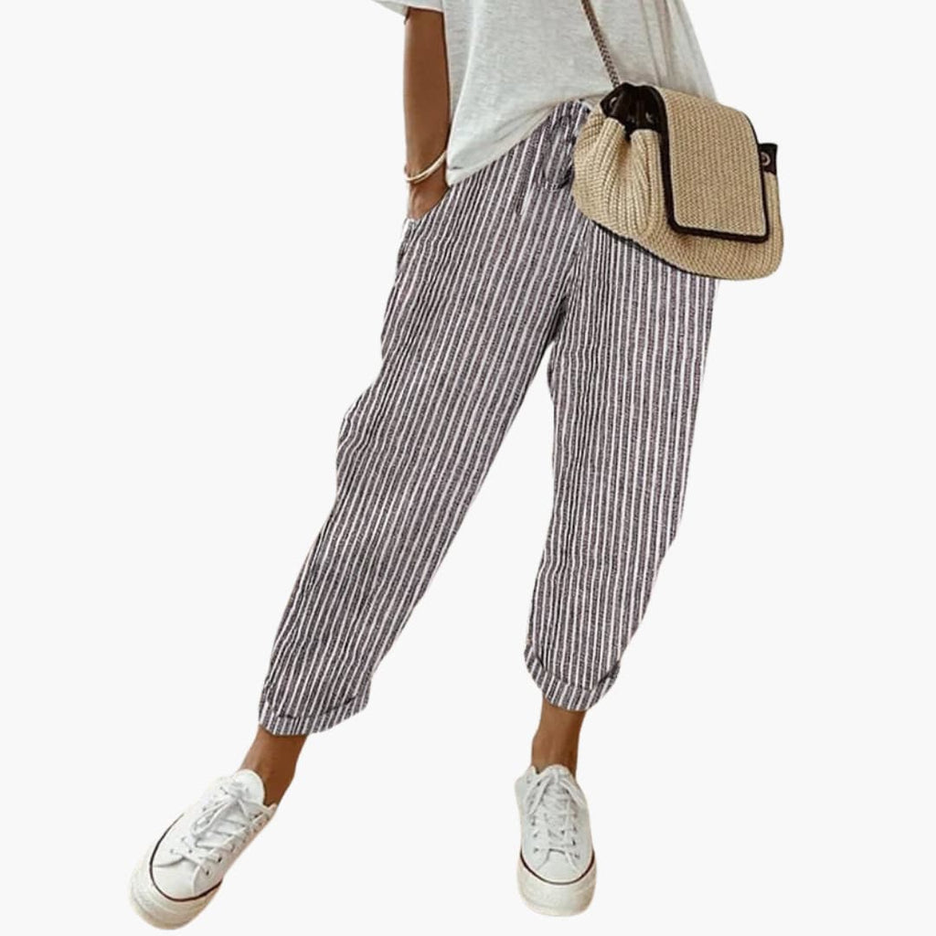 Seraphina | Womens Summer Trousers with Drawstring Waist