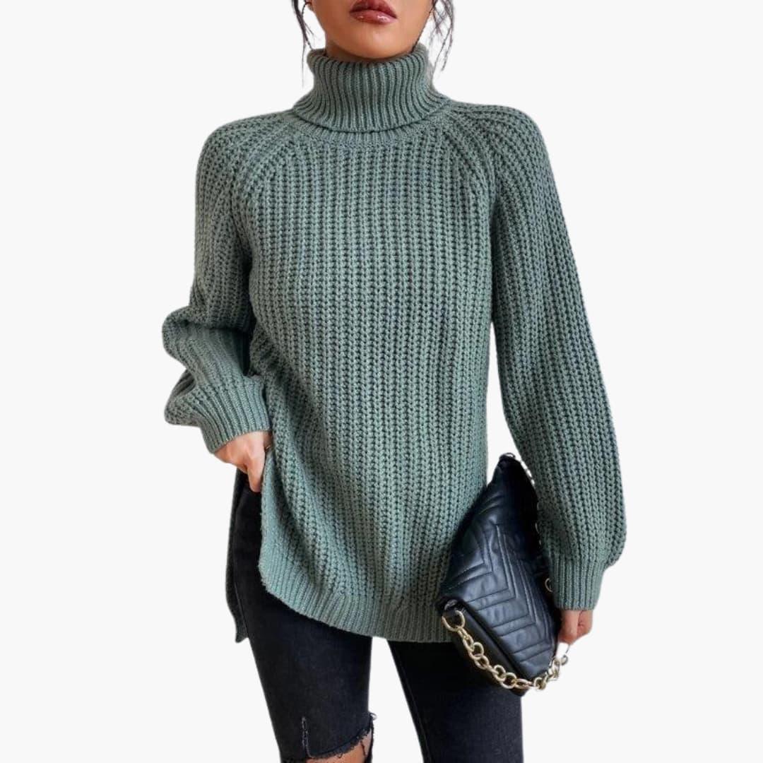 Felicity | Womens Cashmere Jumper Oversized Turtleneck Knit