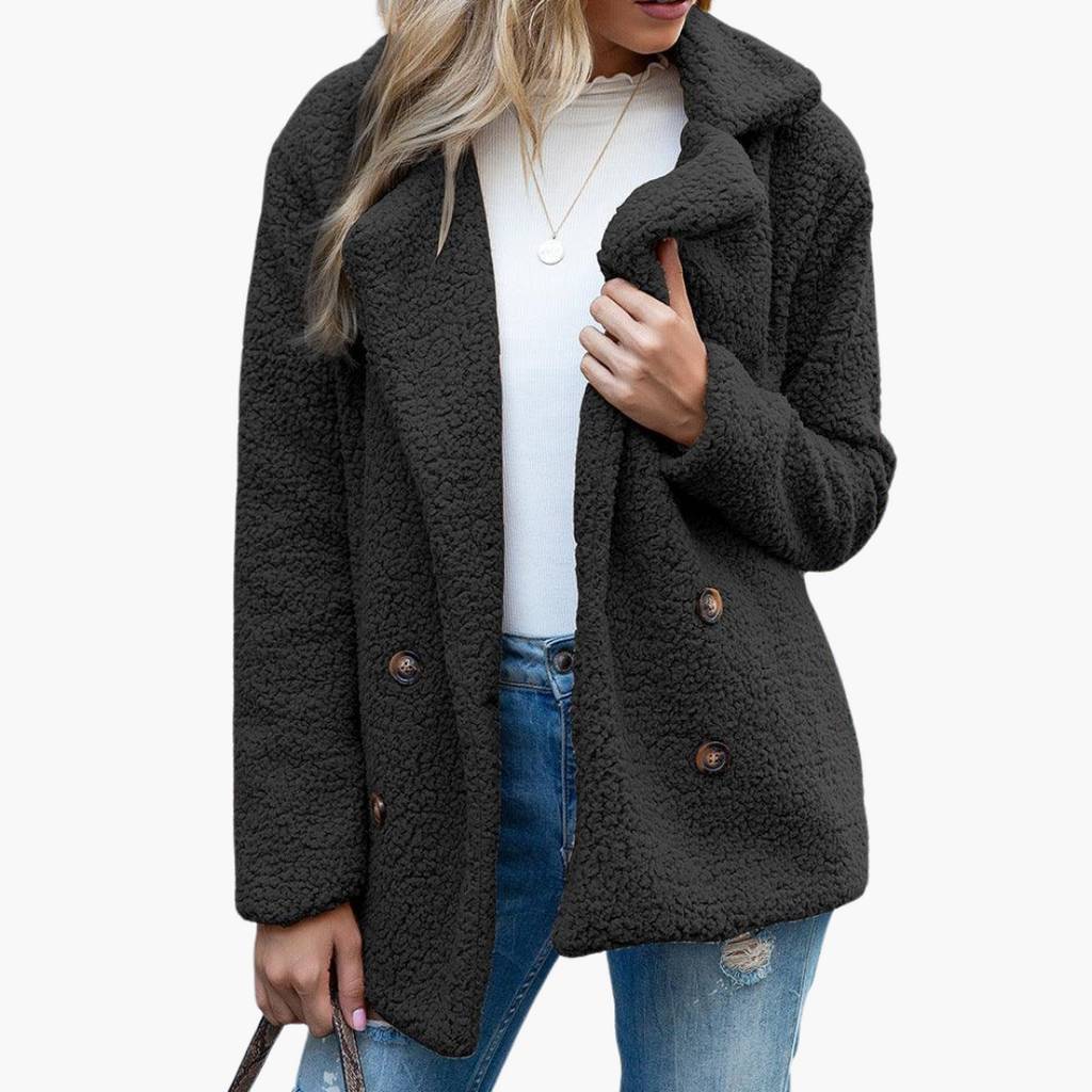 Arabella | Oversized Women Faux Fur Jacket Lapel Collar Winter