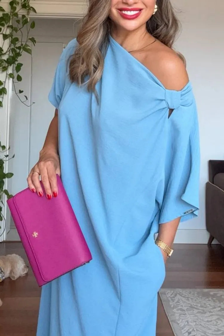 Mirabelle | Asymmetrical One-Shoulder Maxi Dress