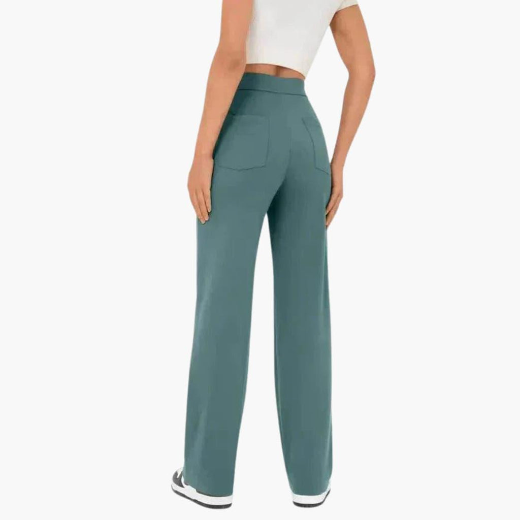 Theodora | Womens Casual Straight Leg Trousers