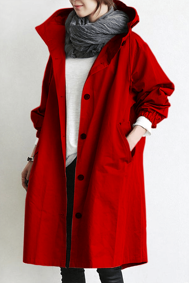 Mathilde | Longline Black Wool Hooded Winter Puffer Coat Fur