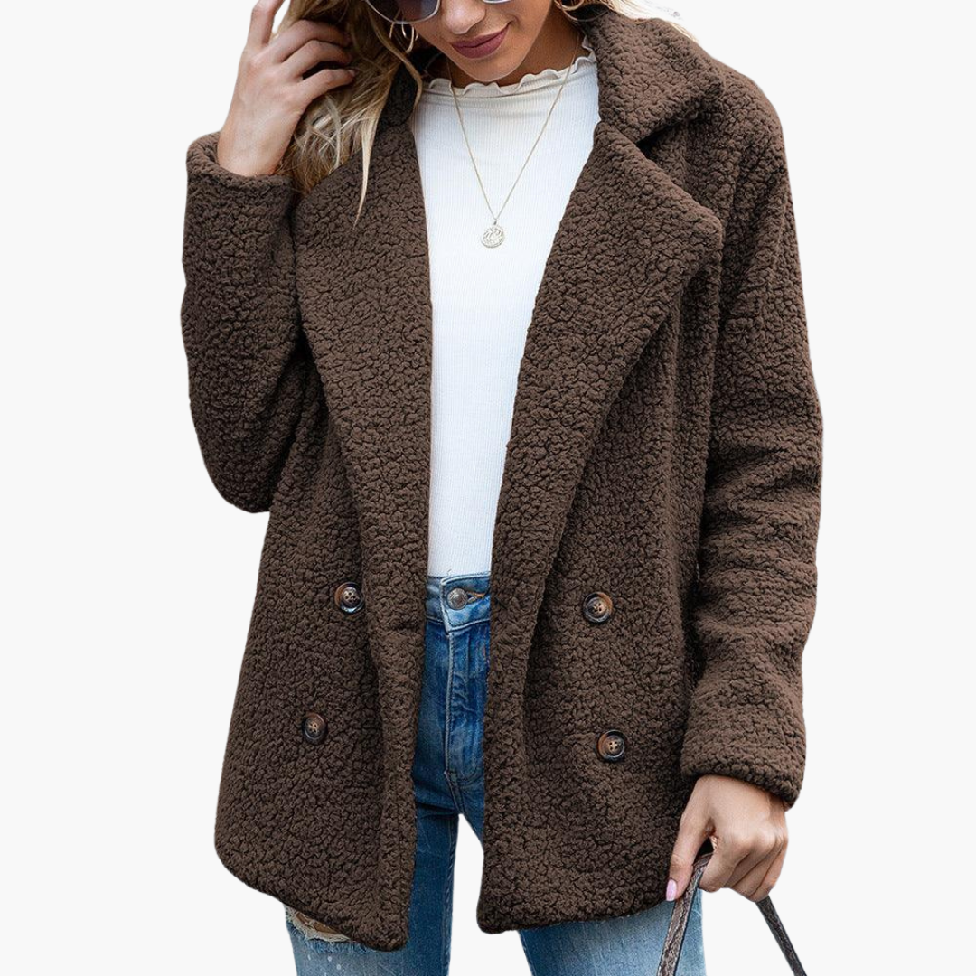 Arabella | Oversized Women Faux Fur Jacket Lapel Collar Winter