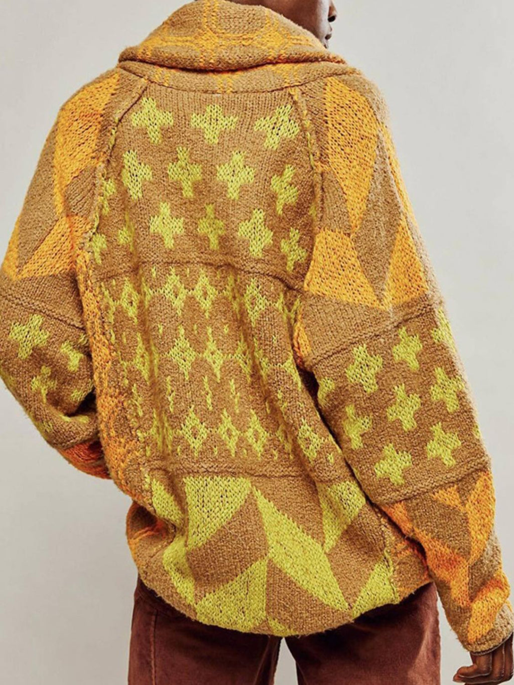 Mirabelle | Oversized Cardigan Sweater Diamond Knit Layer