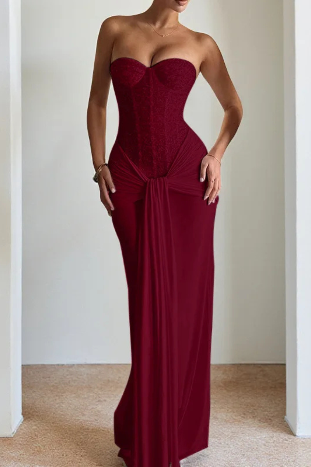 Cordelia | Women Lace Corset Strapless Cinderella Wedding Dress