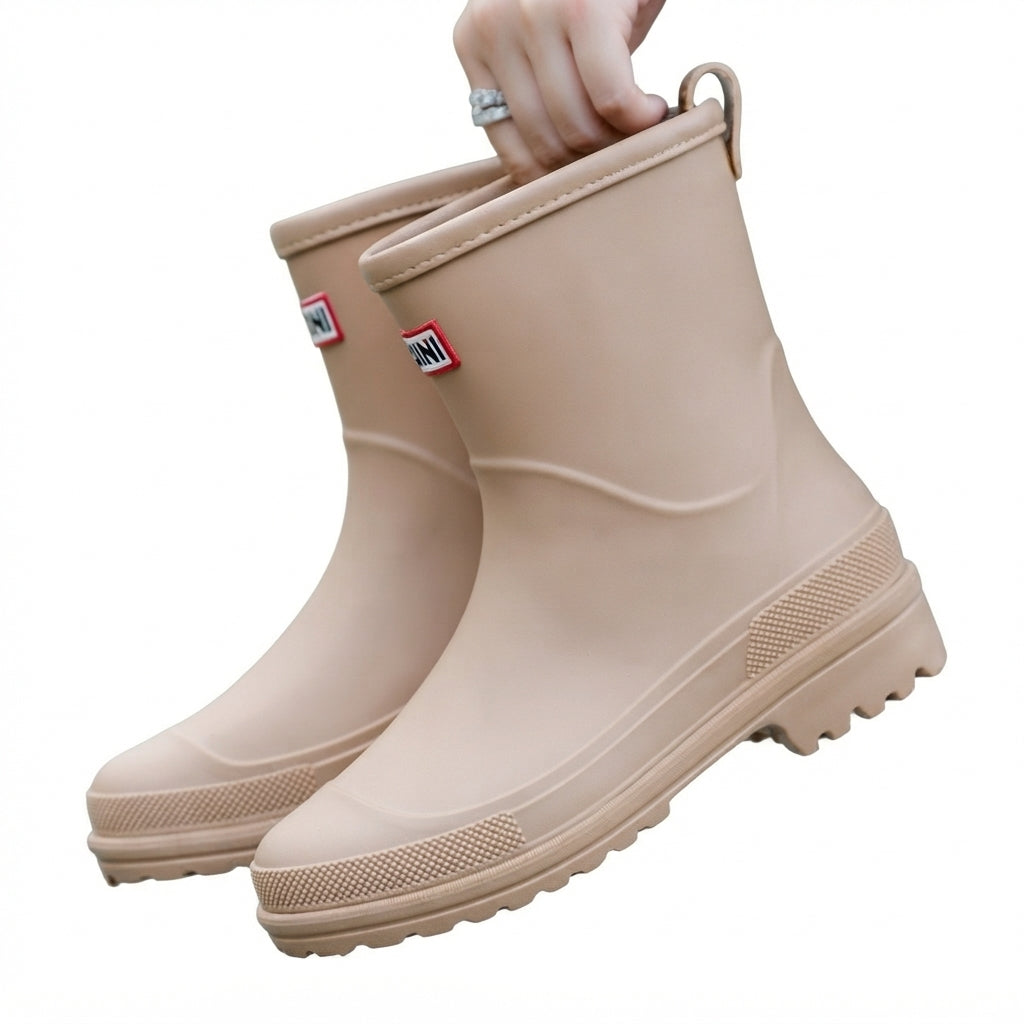 Beatrix | Waterproof Winter Wellington Snow Boots — Khaki