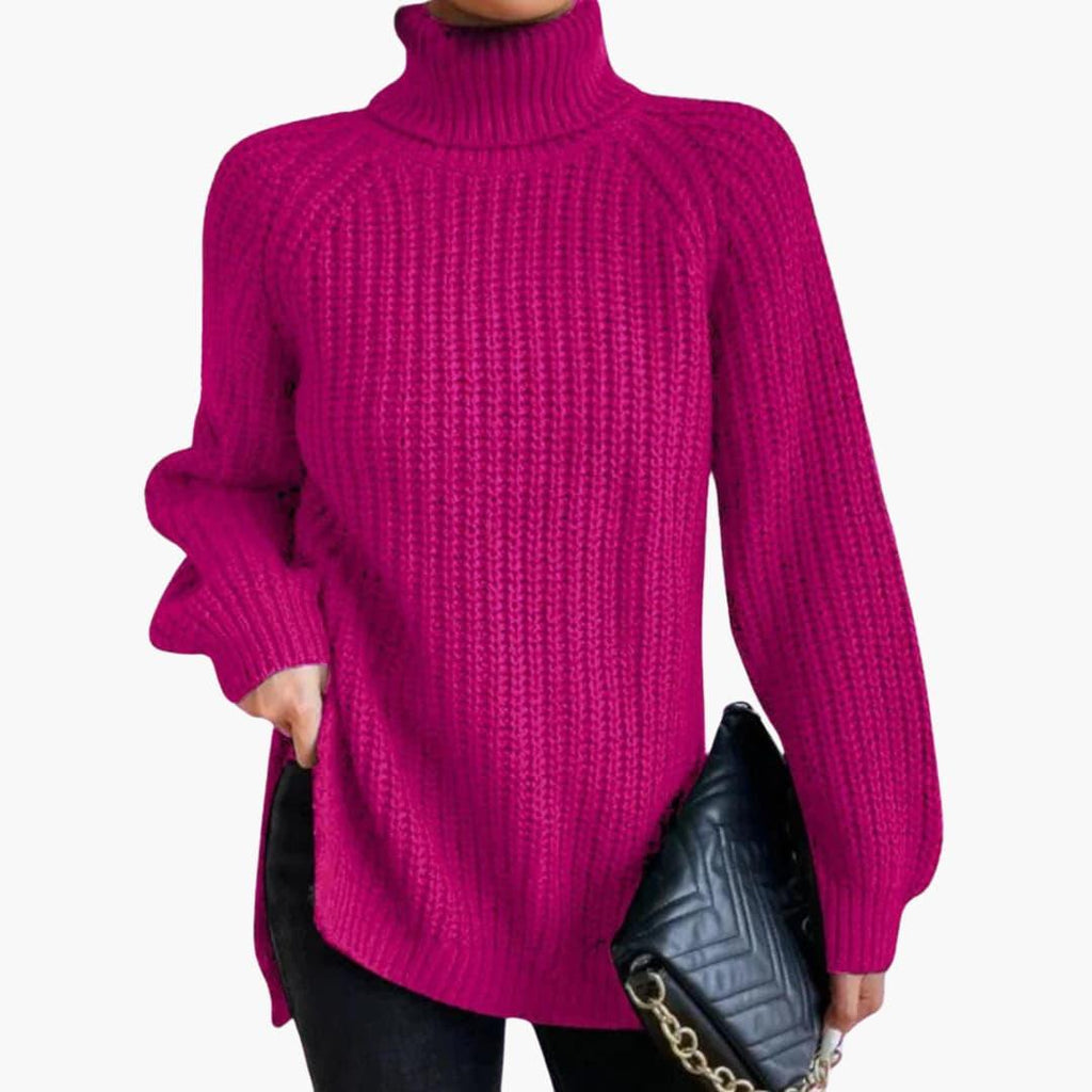 Felicity | Womens Cashmere Jumper Oversized Turtleneck Knit