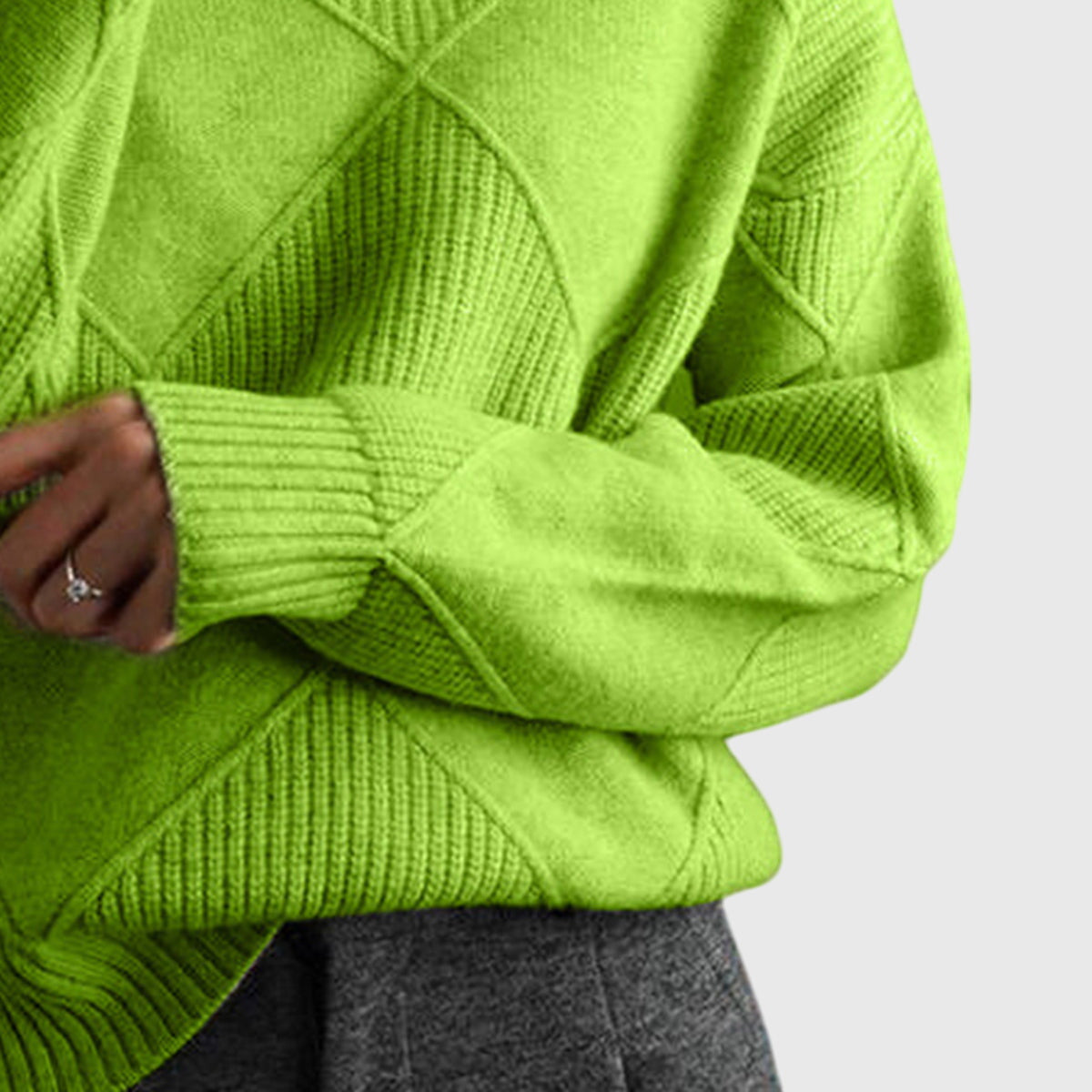 Oriane | Women's Turtleneck Sweater Dress for Layering & Work