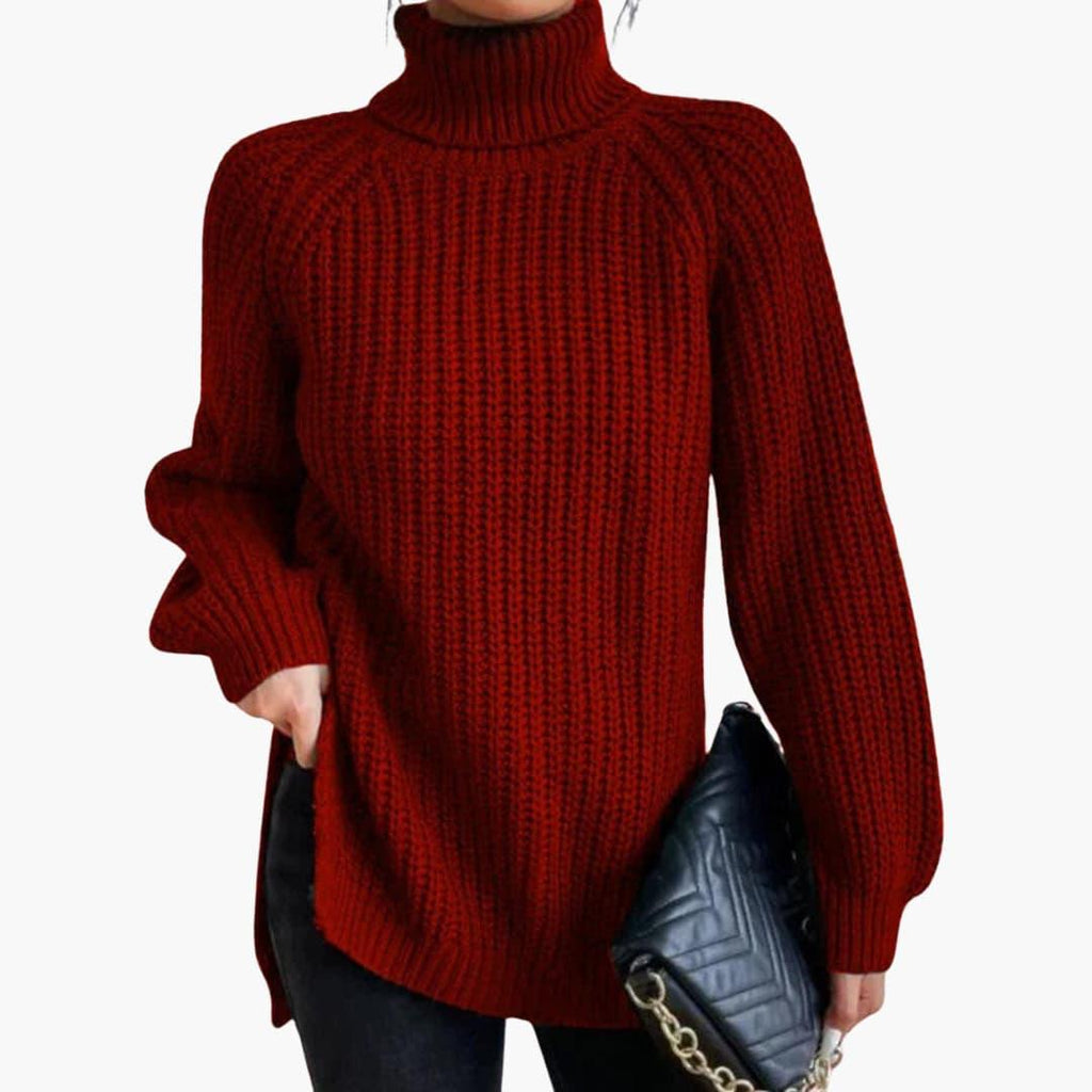 Felicity | Womens Cashmere Jumper Oversized Turtleneck Knit