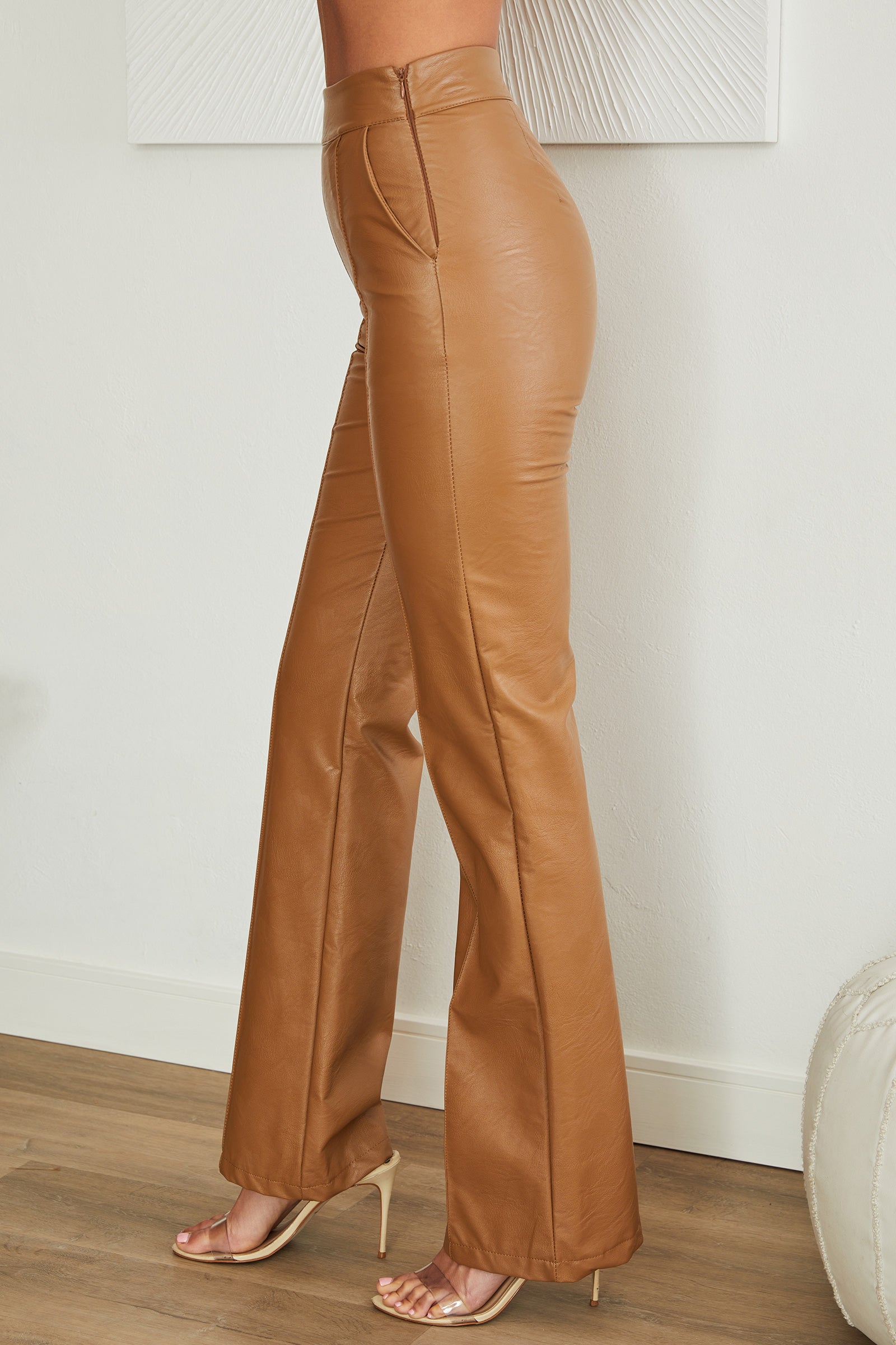 Bridget | Faux Leather Jacket Tailored Smart Casual