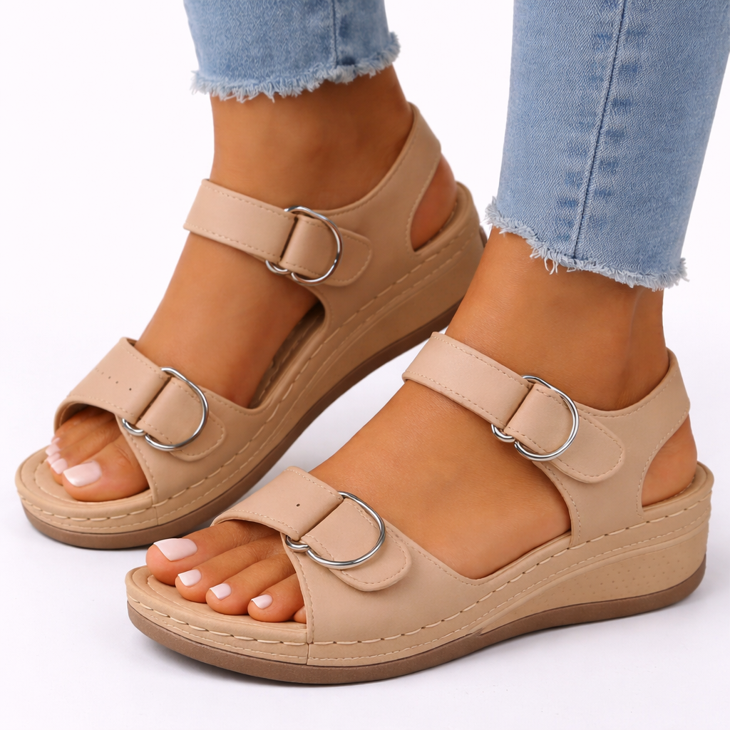 Ophelia | Comfortable Wedge Heels For Wide Feet Summer Sandals