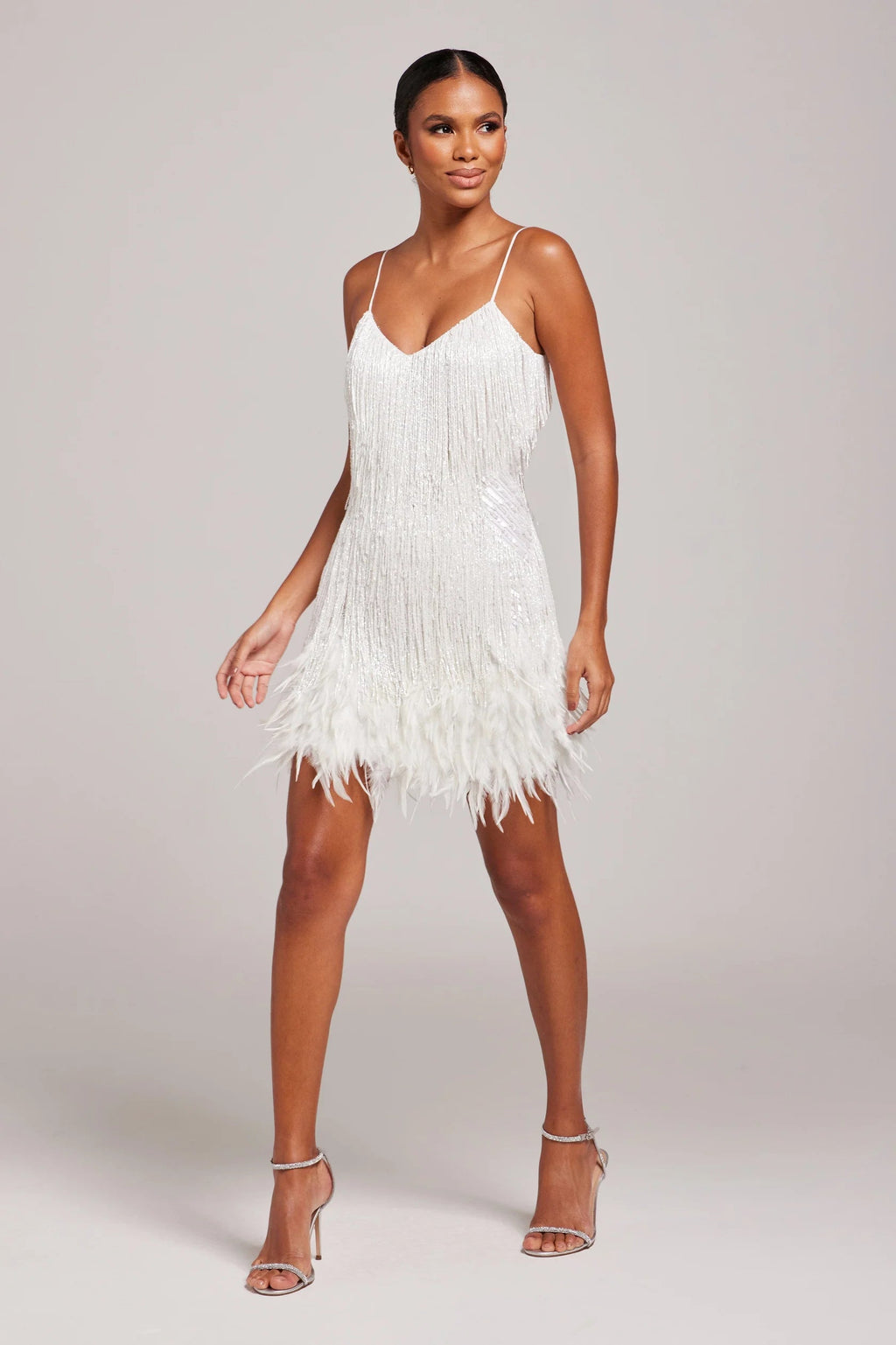 Penelope | Petite Cocktail Dresses Feather Fringe Mini
