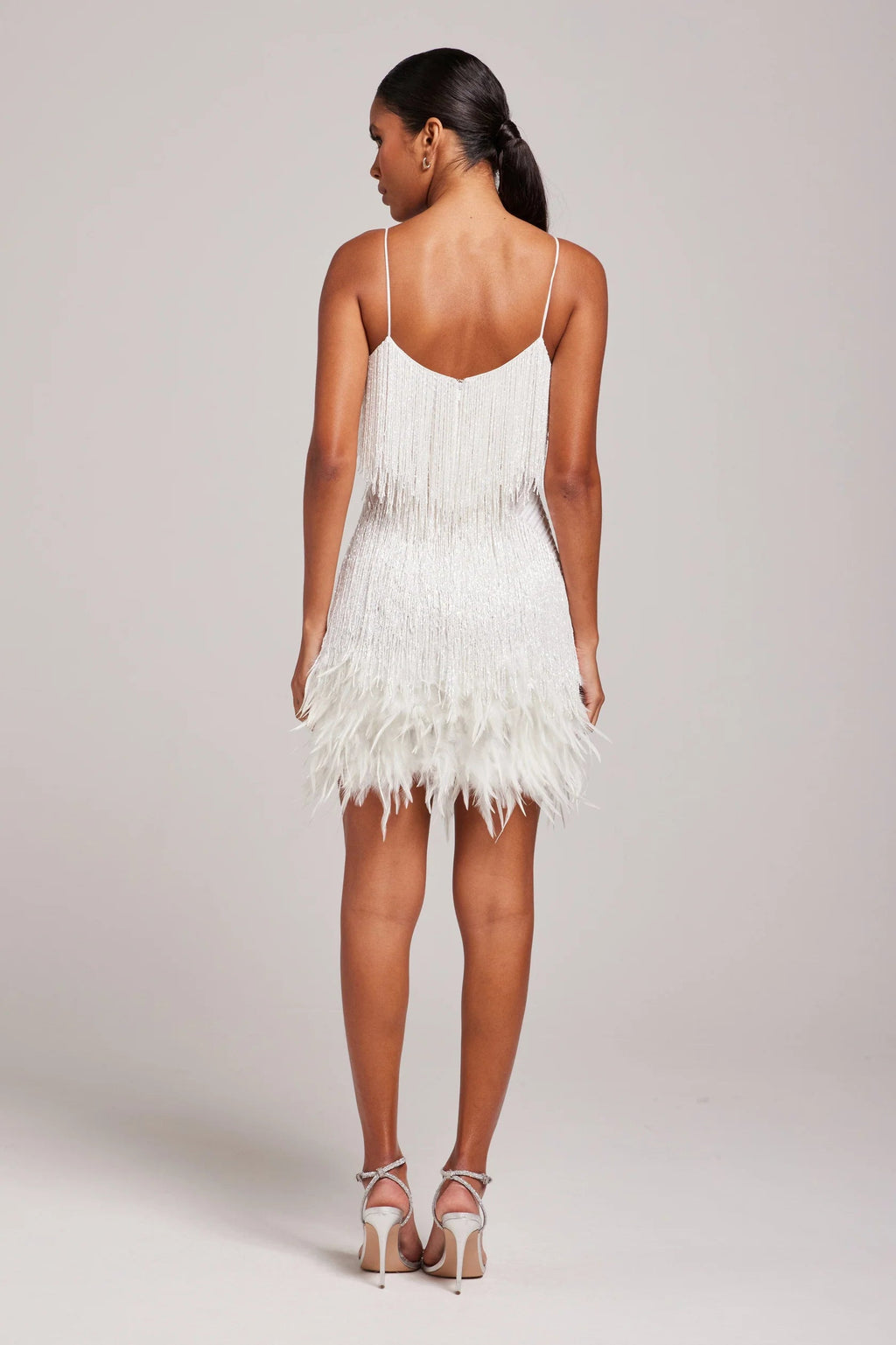 Penelope | Petite Cocktail Dresses Feather Fringe Mini