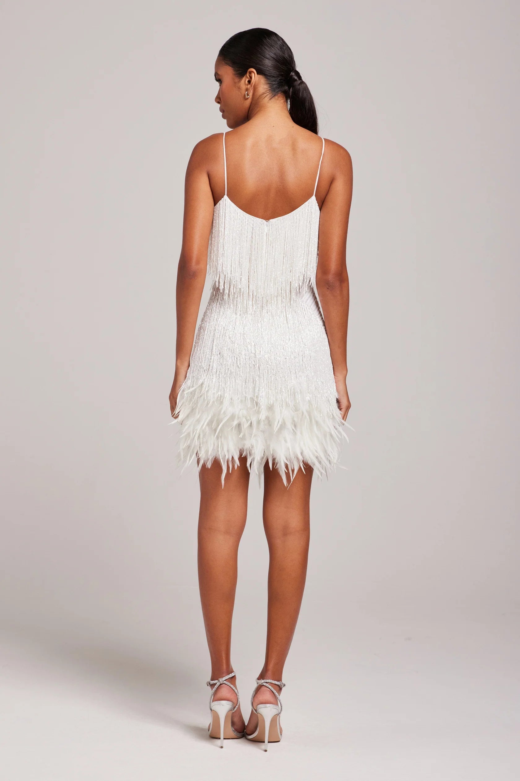 Penelope | Petite Cocktail Dresses Feather Fringe Mini