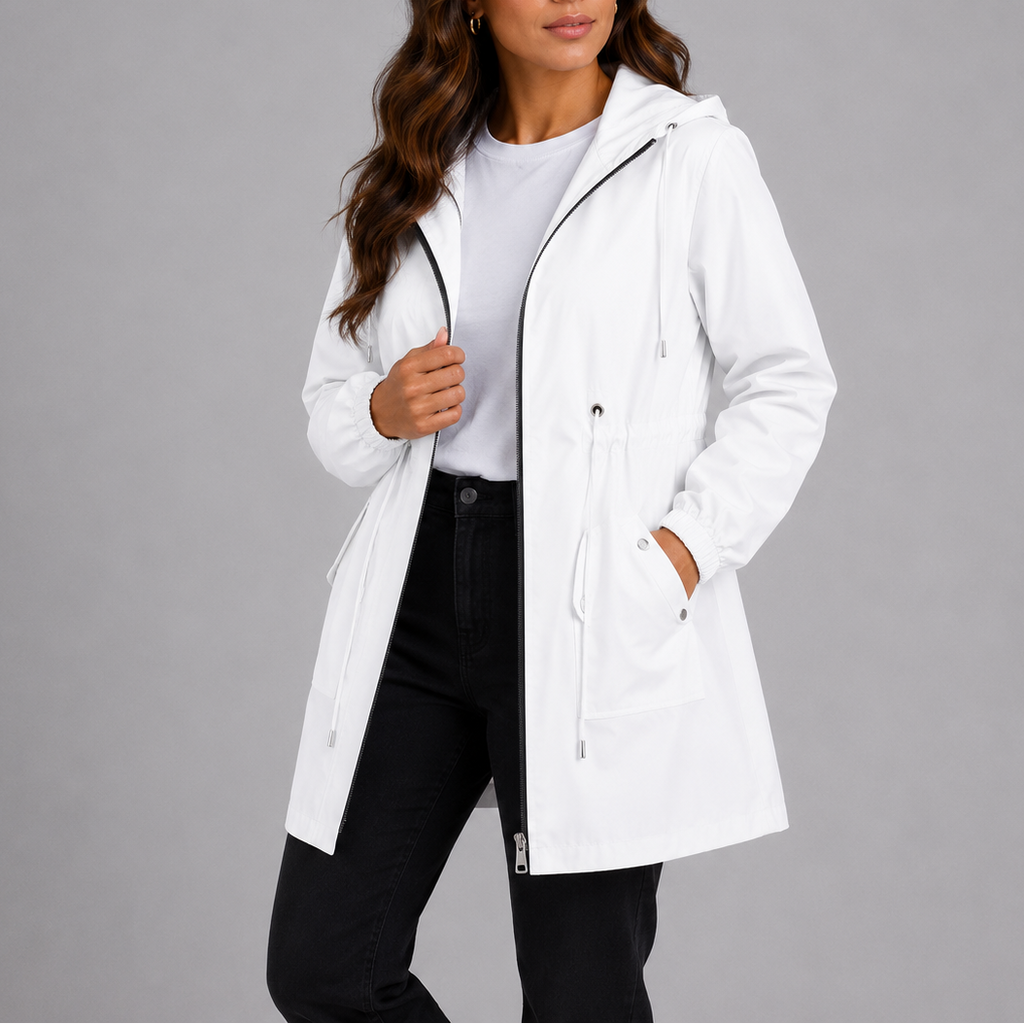 Fenella | Women's Raincoat With Hood Lightweight Waterproof