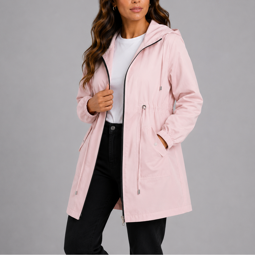 Fenella | Women's Raincoat With Hood Lightweight Waterproof