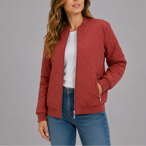 Celestine | Womens Quilted Bomber Jacket With Pockets