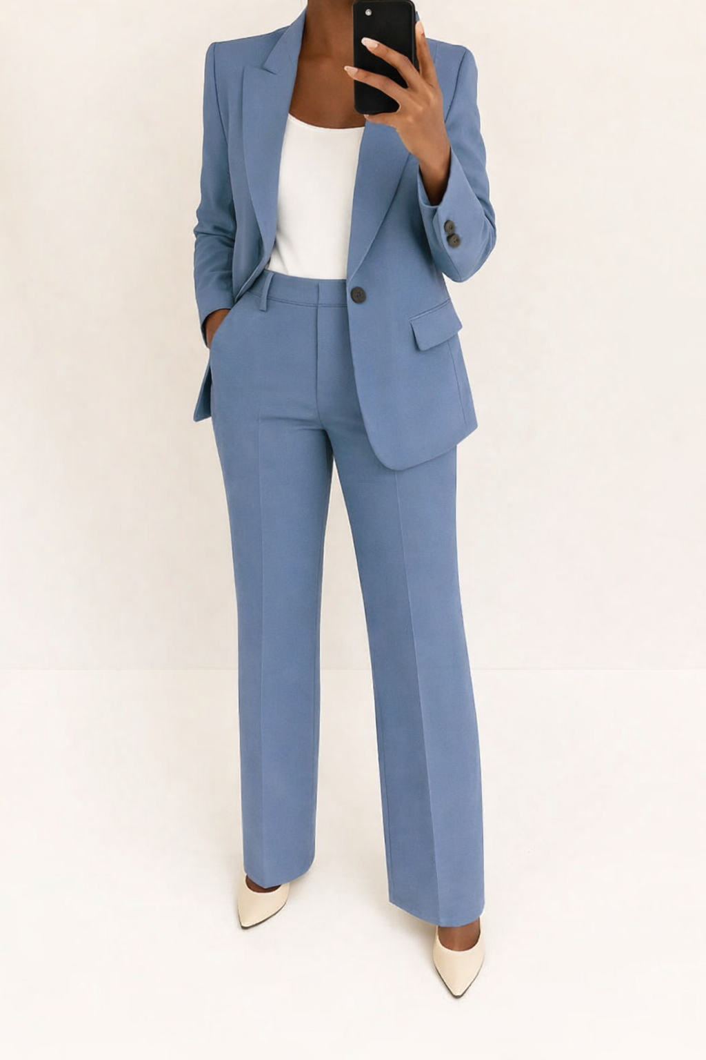 Yolanda | Black Velvet & Leather Winter Blazer