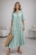 Quintessa | Bohemian V-Neck Maxi Dresses for Summer Days