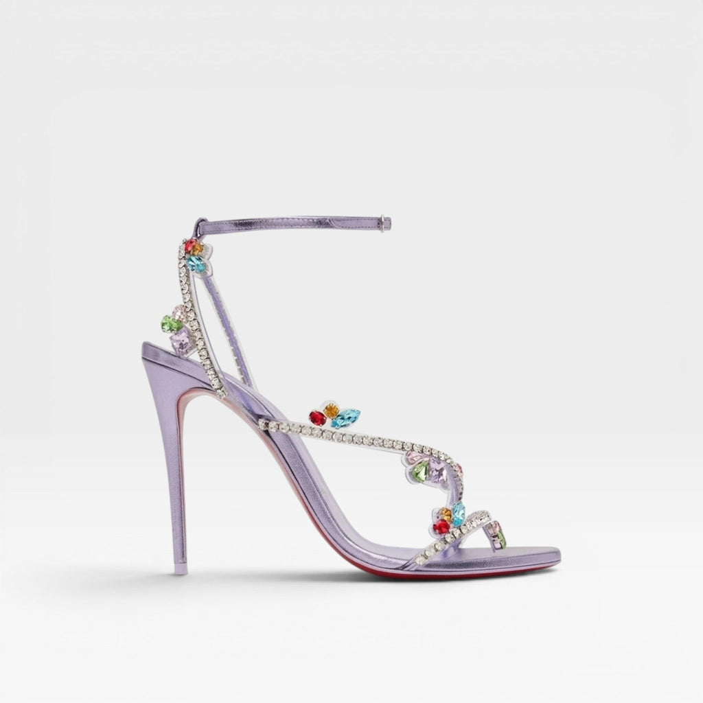 Isolde | Crystal Embellished Strappy Stiletto Heels
