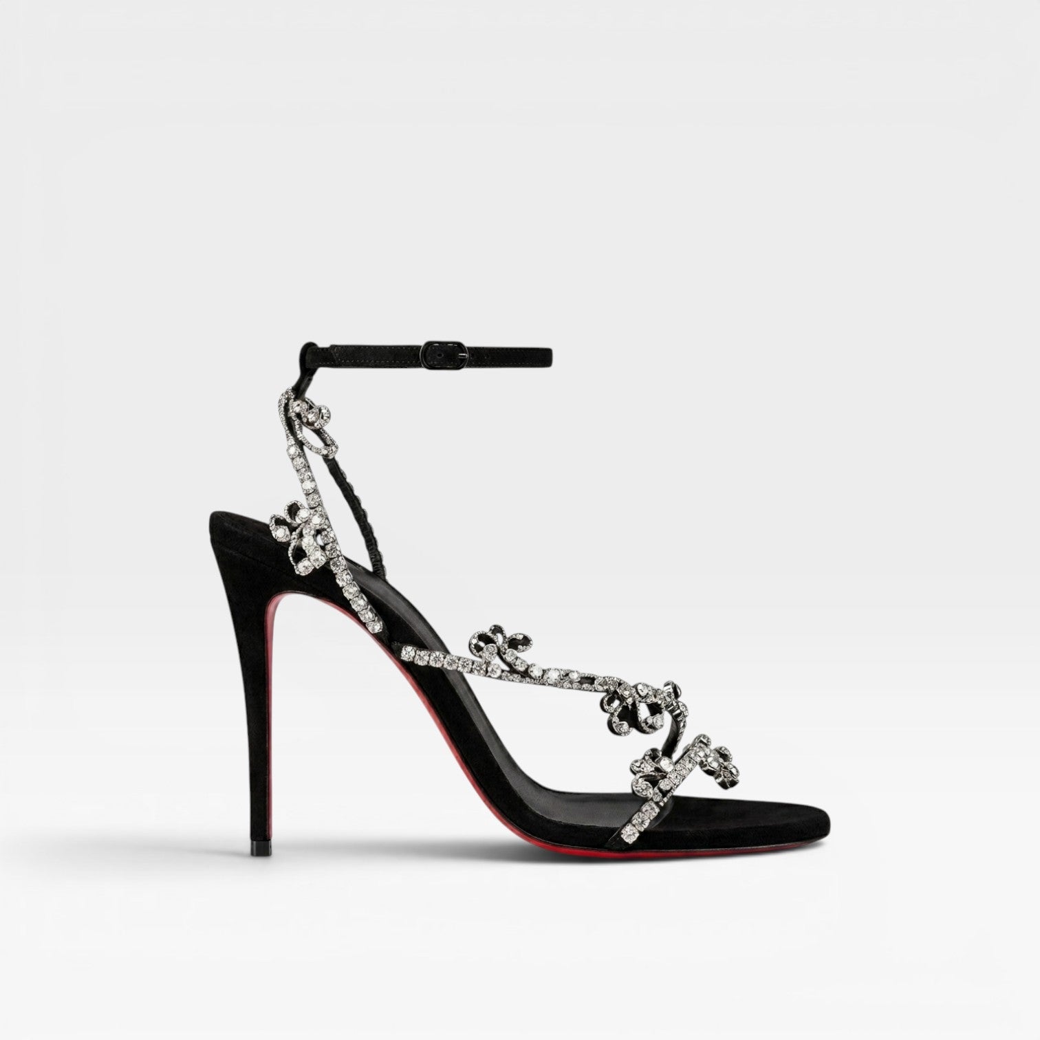 Isolde | Crystal Embellished Strappy Stiletto Heels