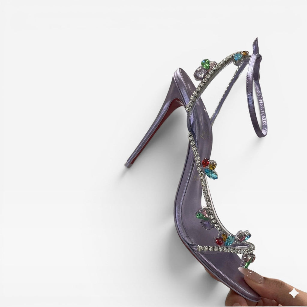 Isolde | Crystal Embellished Strappy Stiletto Heels