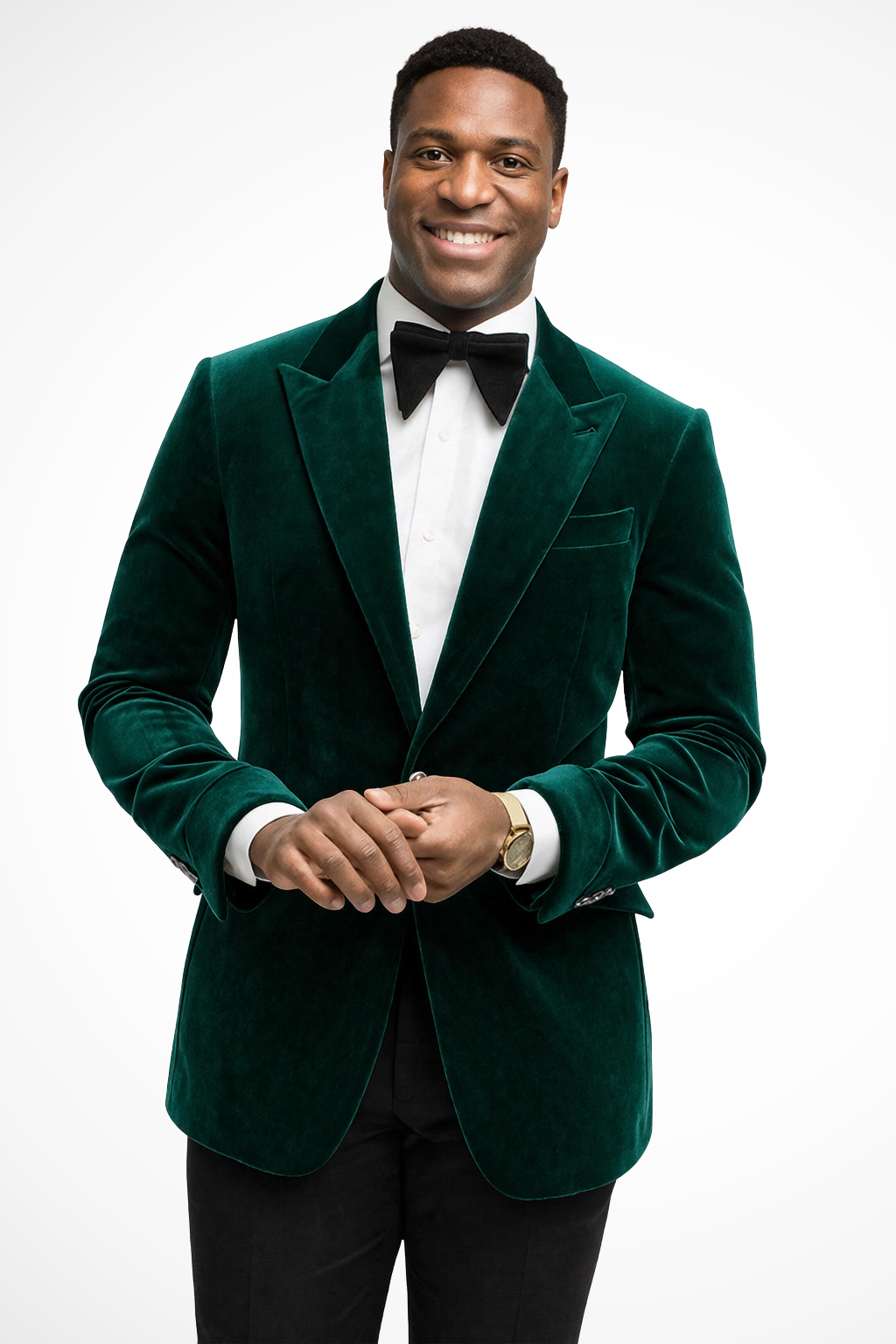 Augustin | Men Velvet Peak Lapel Wedding Guest Blazer