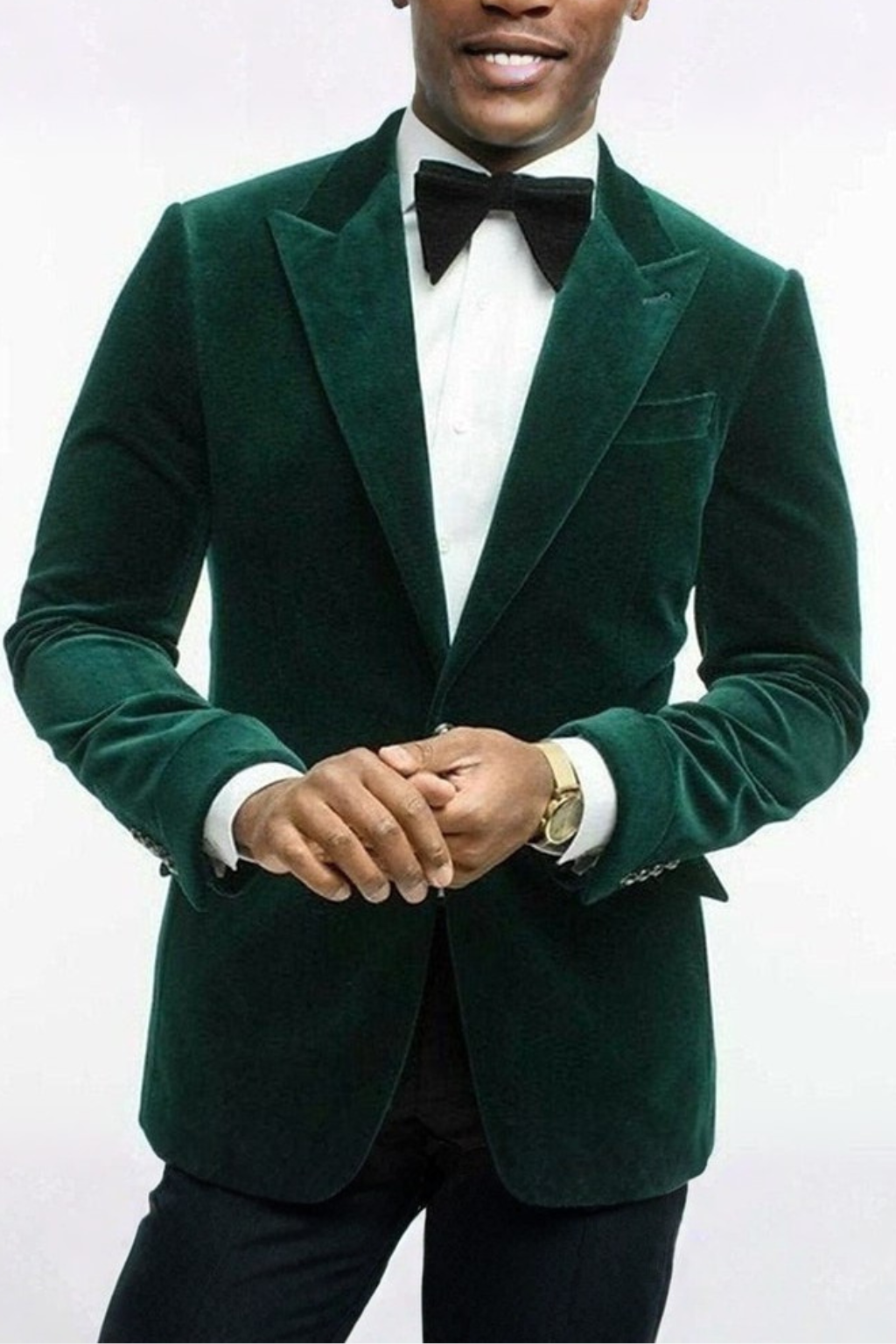 Viktor | Men Velvet Peak Lapel Wedding Guest Blazer