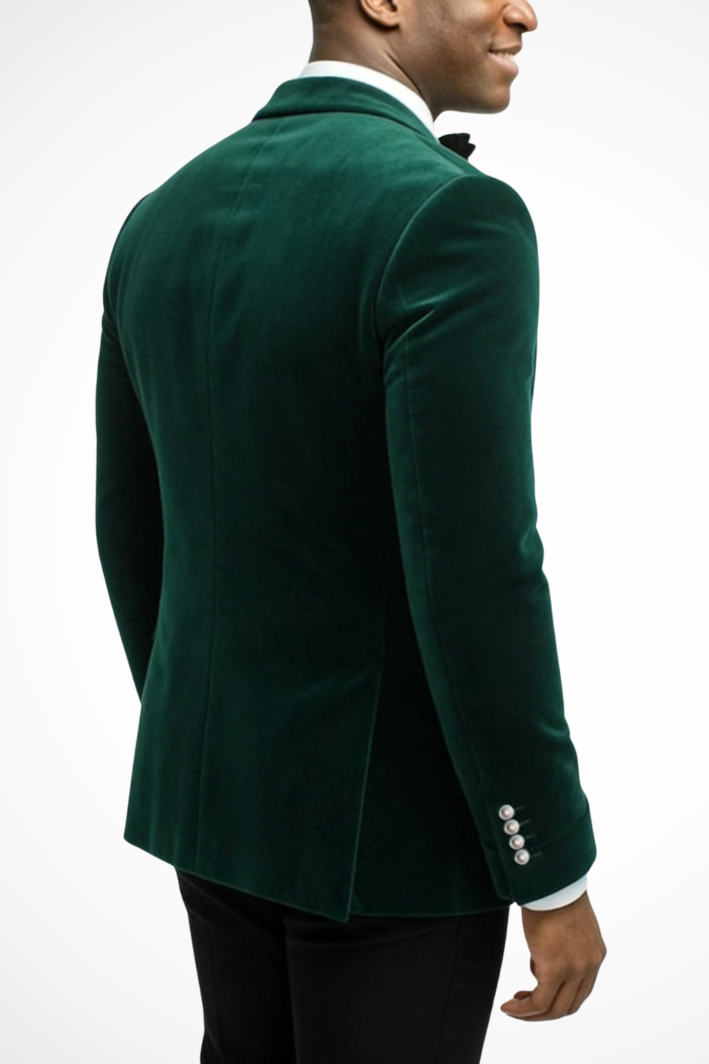 Augustin | Men Velvet Peak Lapel Wedding Guest Blazer