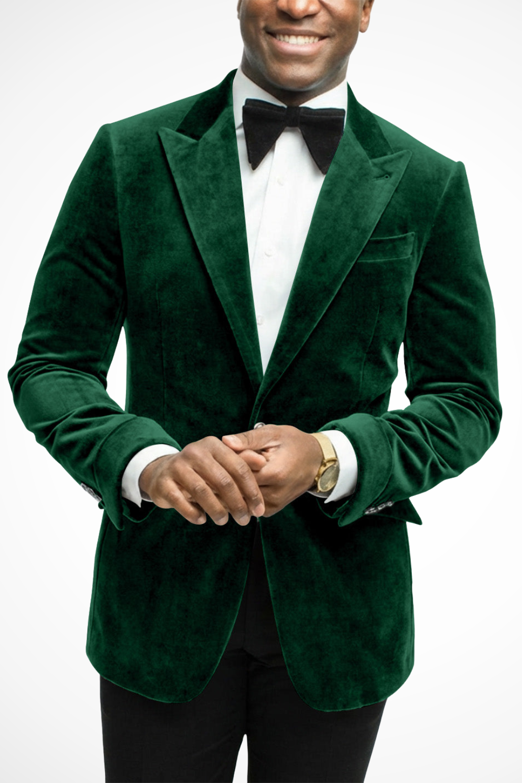 Augustin | Men Velvet Peak Lapel Wedding Guest Blazer