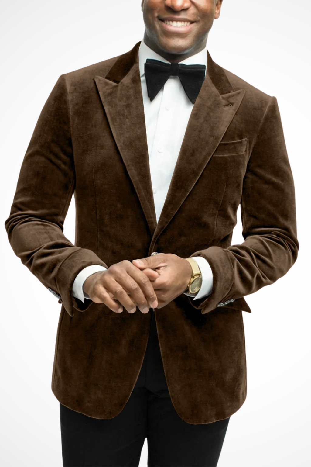 Augustin | Men Velvet Peak Lapel Wedding Guest Blazer