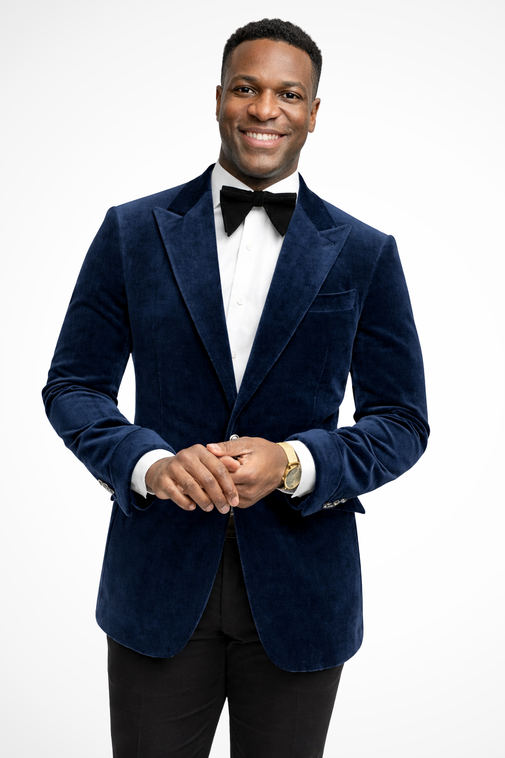 Augustin | Men Velvet Peak Lapel Wedding Guest Blazer
