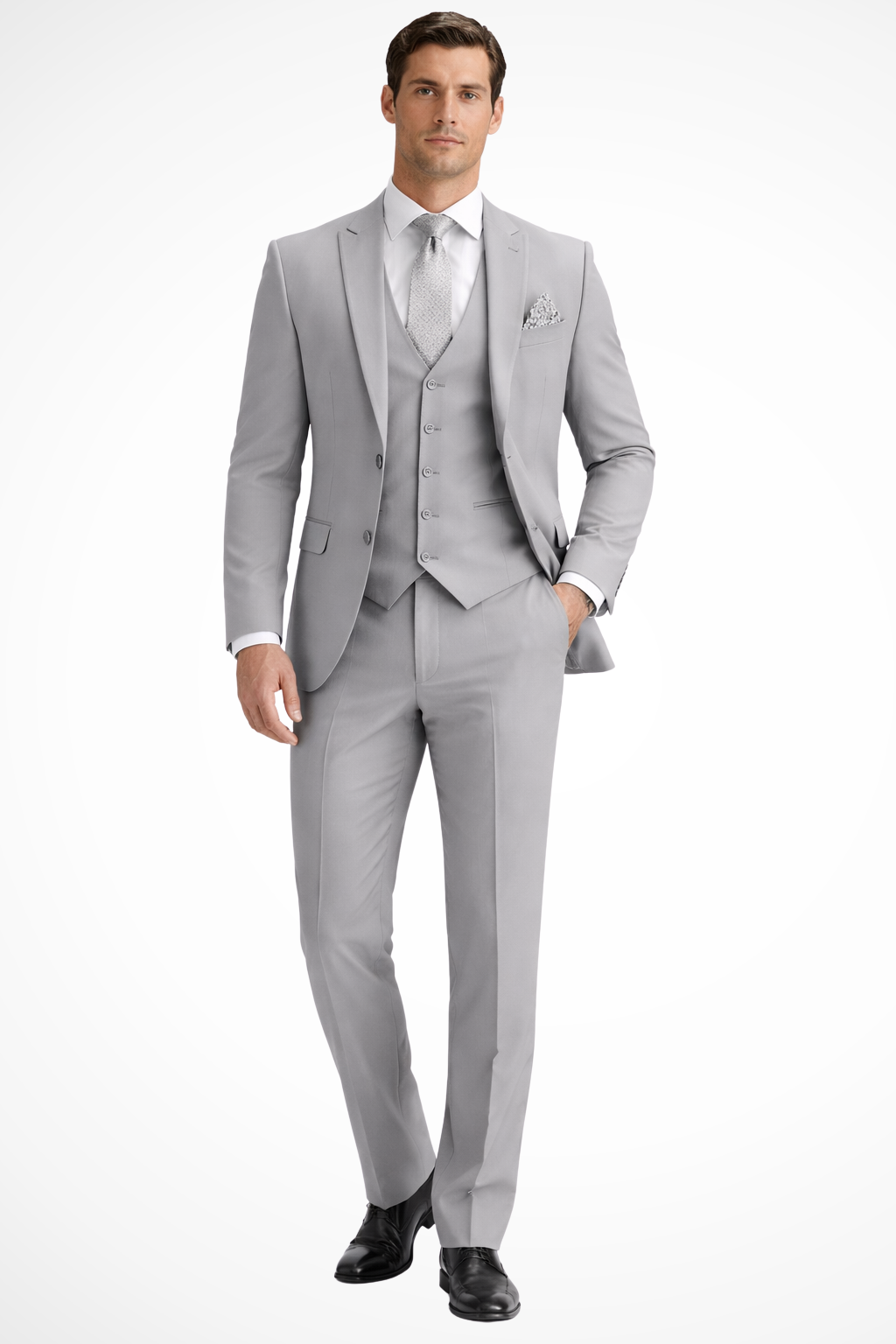 Damien | Men Slim Fit 3-Piece Wedding Guest Peak Lapel Suit