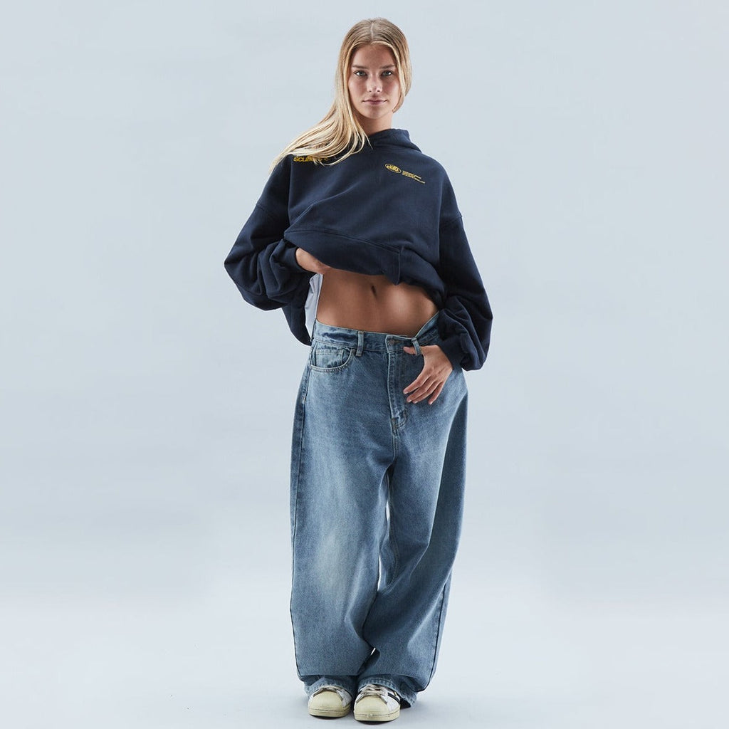 Hermione | Zip Up Sweatshirt No Hood Relaxed Fit Casual