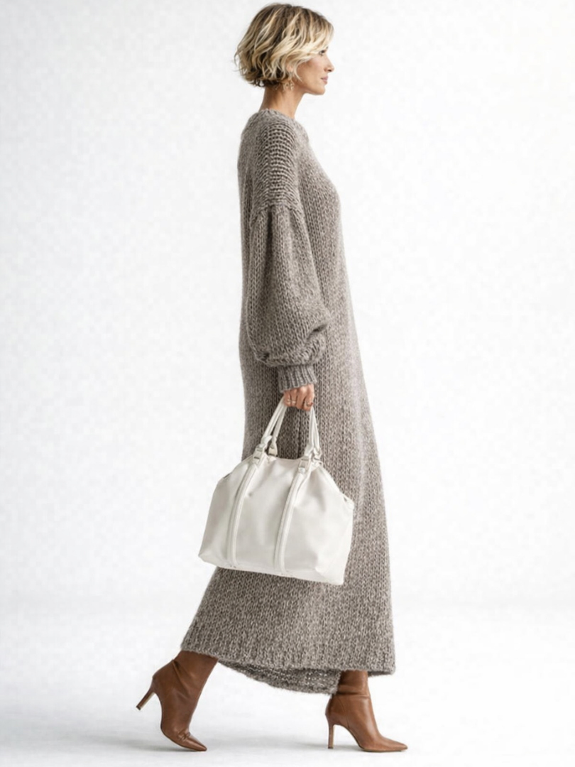 Verena | Plus Size Sweater Dress Oversized Knit Maxi Loungewear