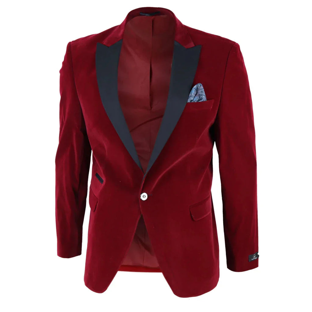 Tristan | Velvet Tuxedo Blazer for Wedding and Evening Occasions