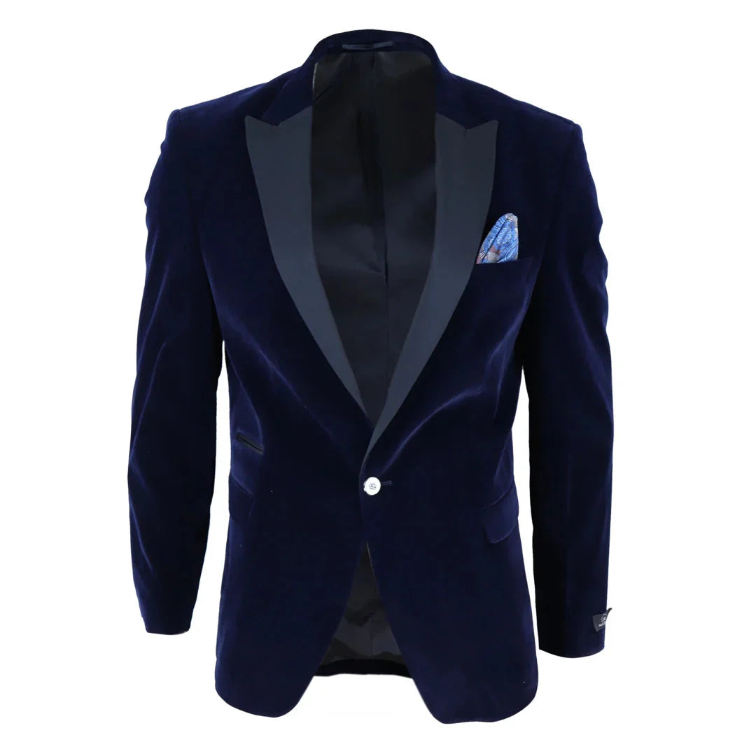 Tristan | Velvet Tuxedo Blazer for Wedding and Evening Occasions