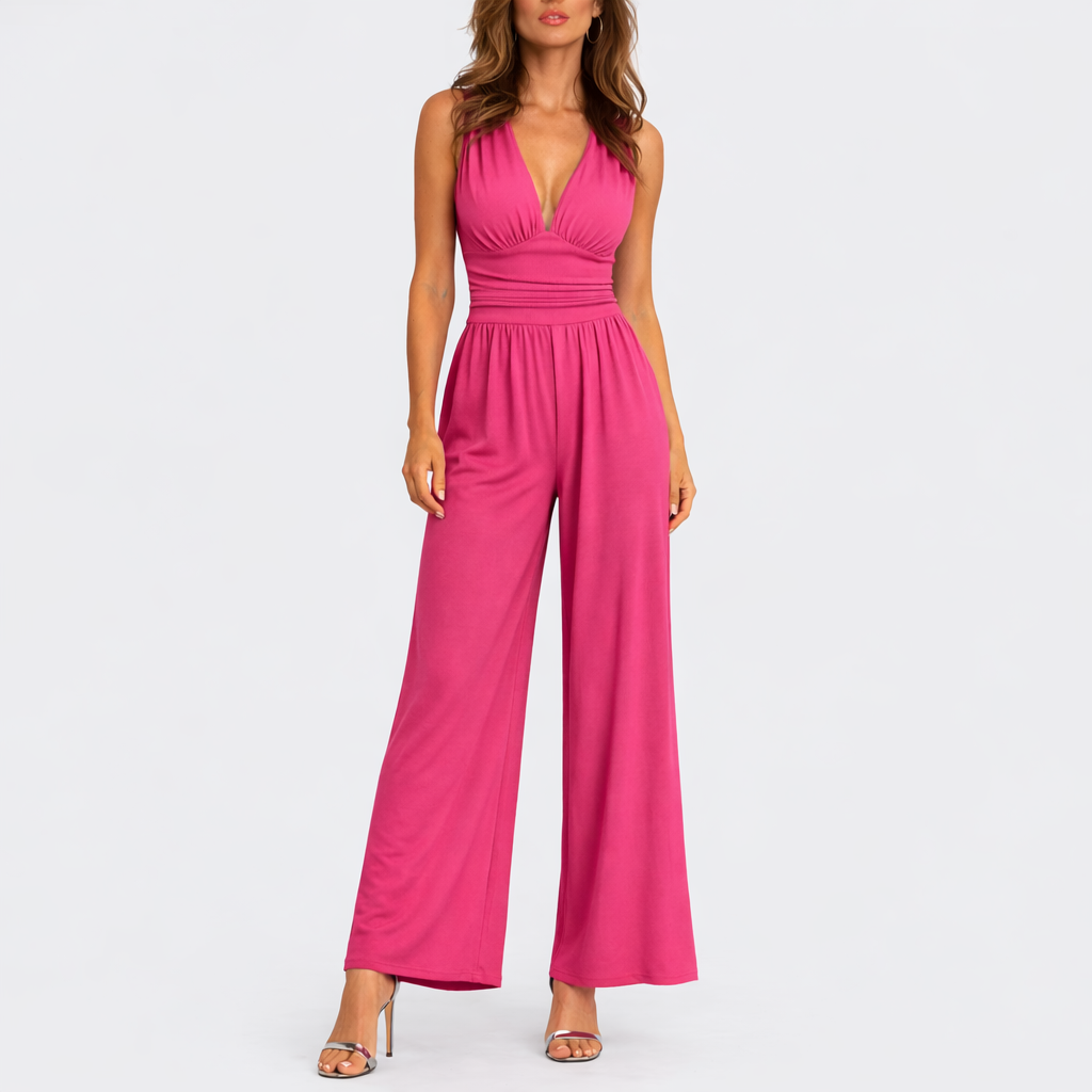 Quintessa | Strapless Wide Leg Jumpsuit Evening Occasion