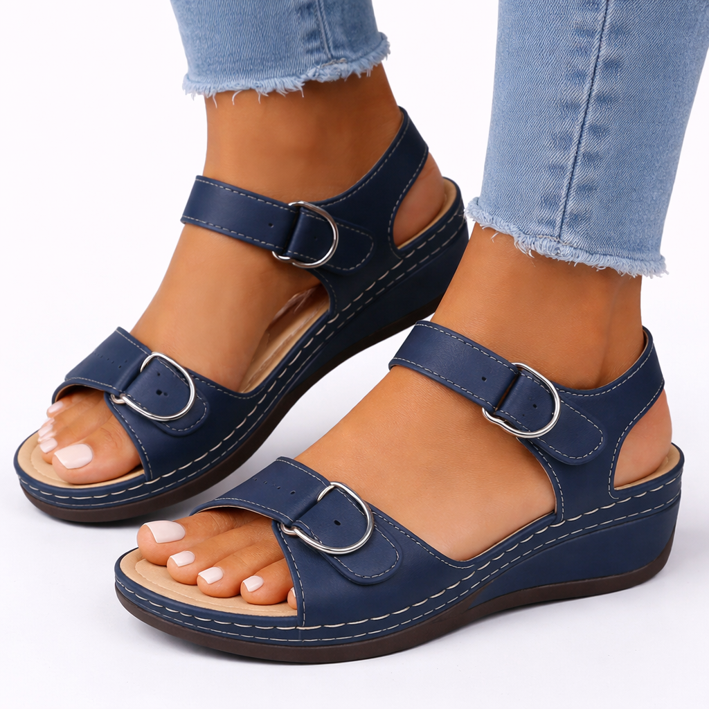 Ophelia | Comfortable Wedge Heels For Wide Feet Summer Sandals