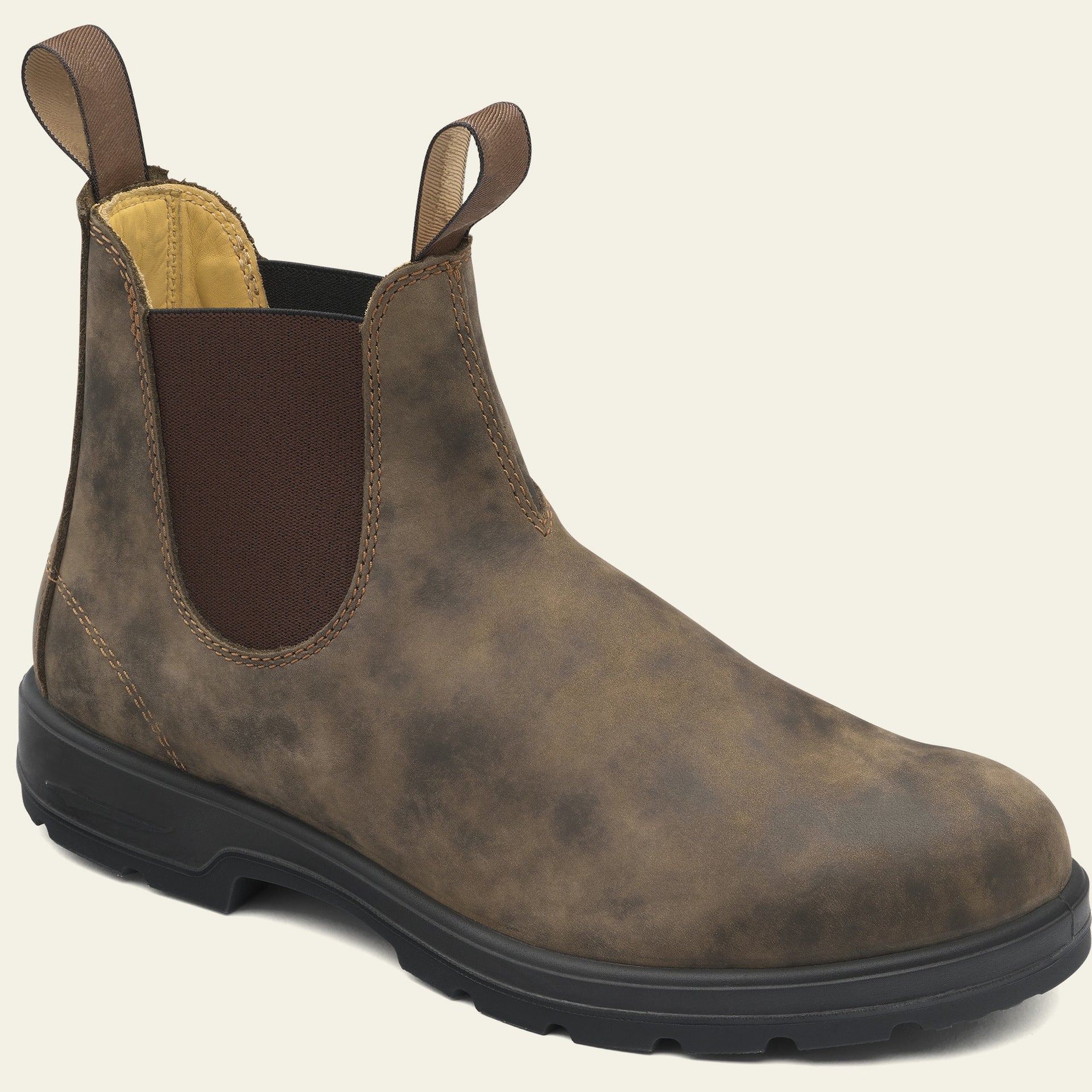Sylvie | Black & Brown Leather Chelsea Boots For Women — Brown