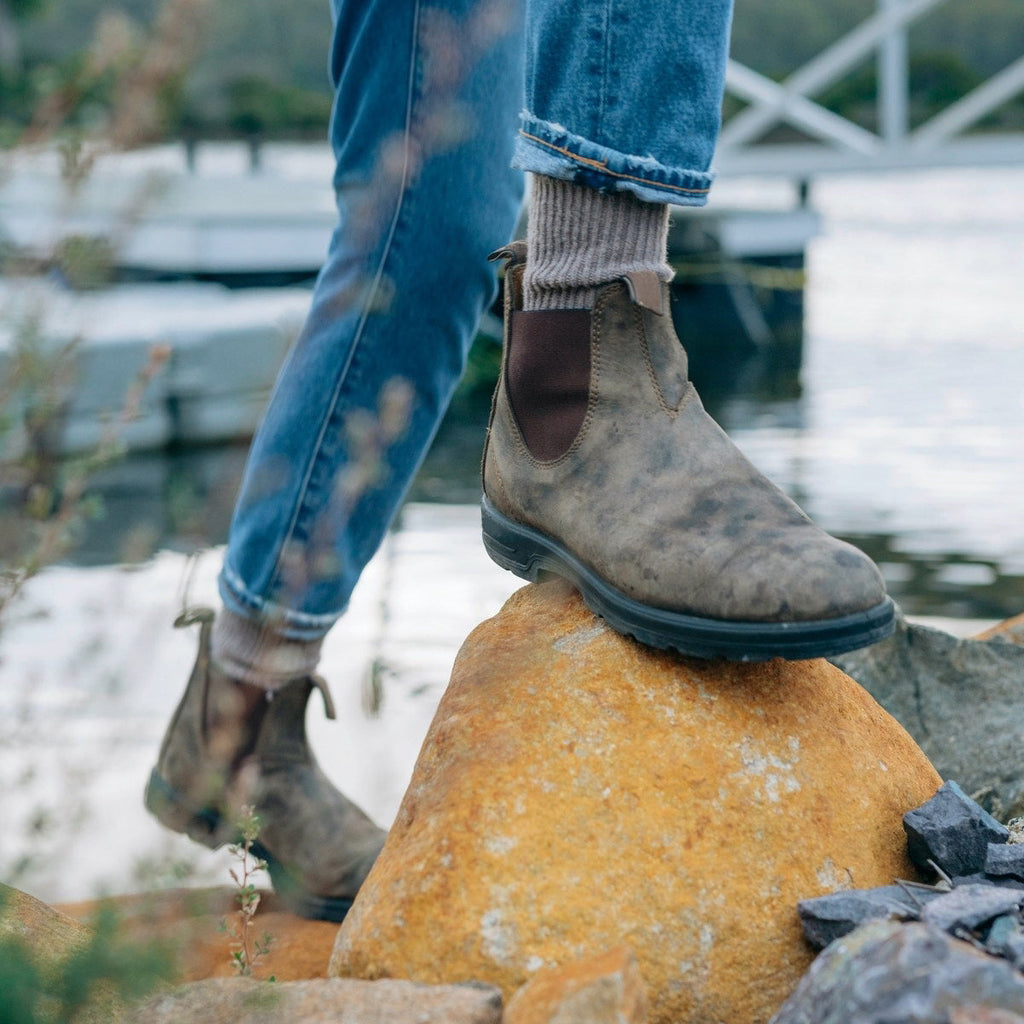 Sylvie | Black & Brown Leather Chelsea Boots For Women