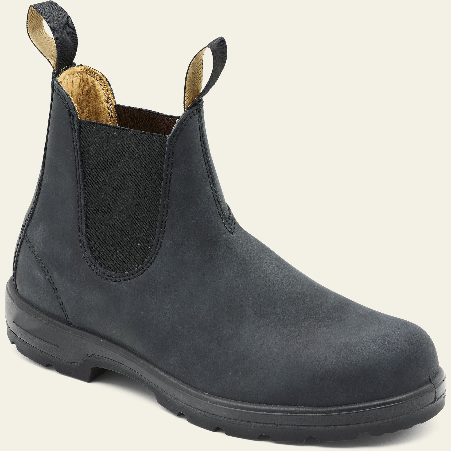 Sylvie | Black & Brown Leather Chelsea Boots For Women — Grey