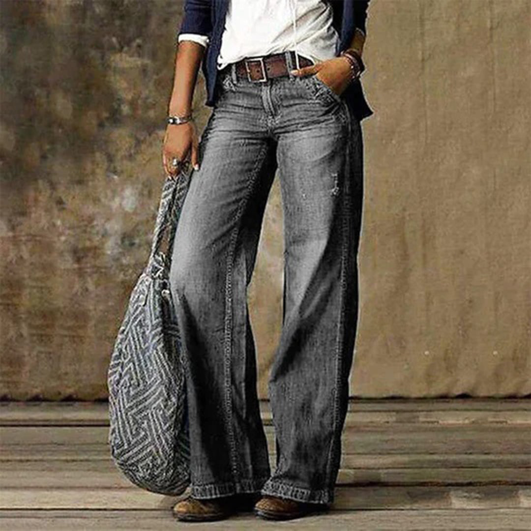 Isolde | High Waisted Wide Leg Pants For Office & Weekend