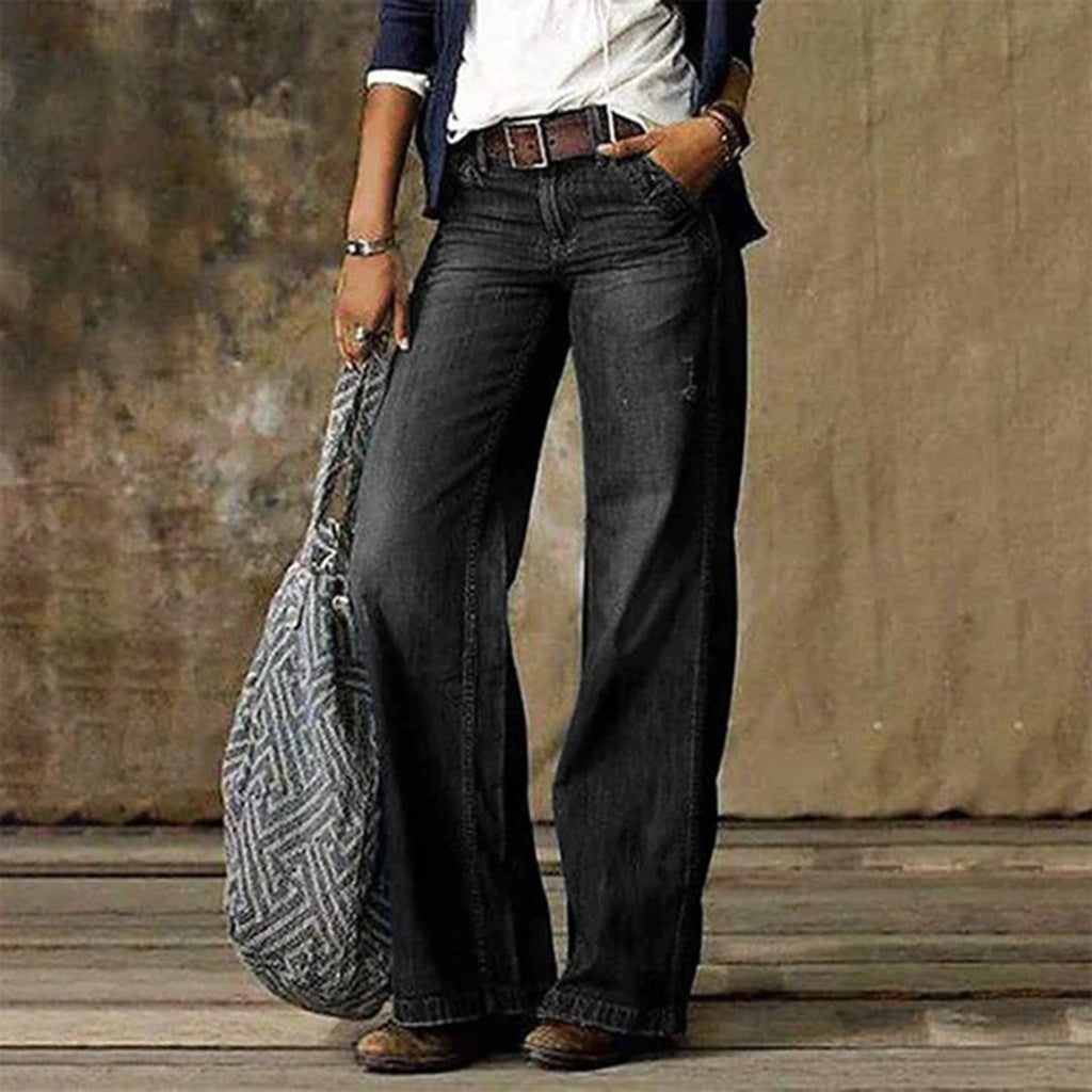 Isolde | High Waisted Wide Leg Pants For Office & Weekend
